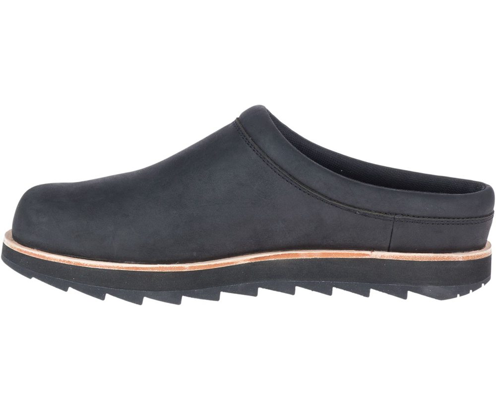 Merrell Slip Ons Męskie Czarne - Juno Clog Skórzane - 420685-VTY